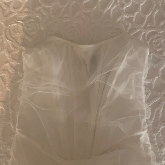 NWT white mesh corset dress - Picture 2 of 3
